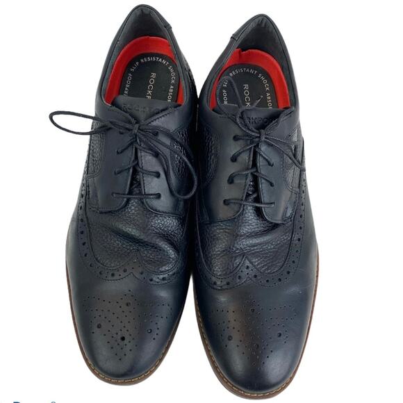 Rockport Dustyn Leather Wingtip Oxfords Black 11 main image 7